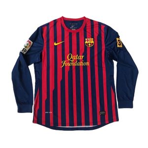barcelona retro qatar foundation langermet drakt hjemme 2011-2012