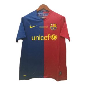 barcelona retro unicef mesterskap drakt bla rod 2008-2009