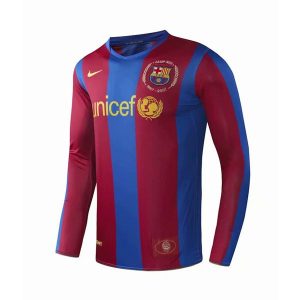 barcelona retro unicef langermet drakt hjemme 2007-2008
