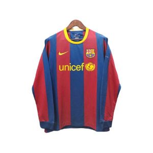 barcelona retro unicef langermet drakt hjemme 2010-2011