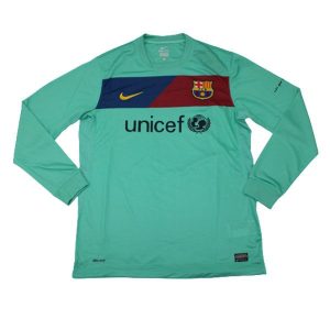 barcelona retro unicef langermet drakt borte 2010-2011