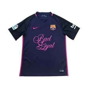 barcelona retro spesialutgave drakt mork bla rosa bad gyal 2016-2017