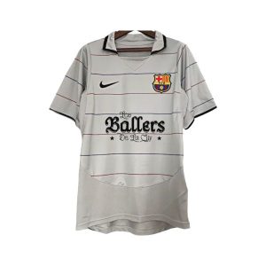 barcelona retro spesialutgave drakt hvit clarent 2003-2004