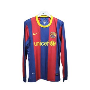 barcelona retro langermet drakt hjemme spillerversjon 2010-2011