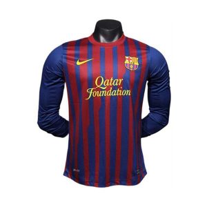 barcelona retro langermet drakt hjemme spillerversjon 2011-2012