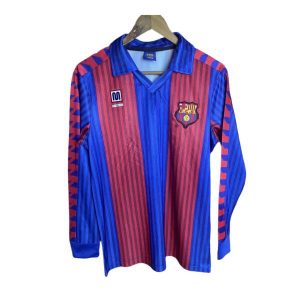 barcelona retro langermet drakt hjemme 1989-1992