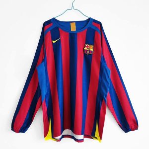 barcelona retro langermet drakt hjemme 2005-2006