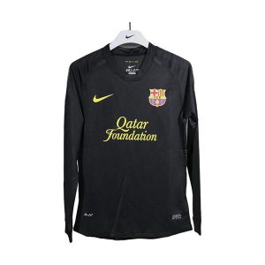 barcelona retro langermet drakt borte spillerversjon 2011-2012