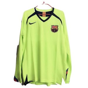 barcelona retro langermet drakt borte 2005-2006