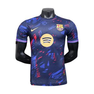 barcelona drakt spesialutgave spillerversjon mork bla rod 2025-2026