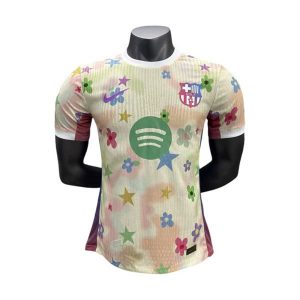 barcelona drakt spesialutgave spillerversjon Ivory bla gul lilla rod gronn 2025-2026