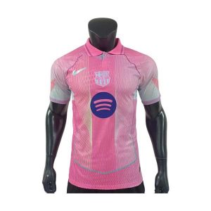 barcelona drakt spesialutgave spillerversjon rosa lys bla (2) 2025-2026