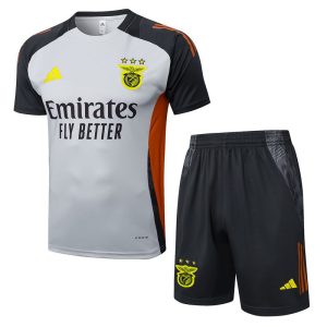 benfica drakt trenings sett gra oransje 3 stripete 2024-2025