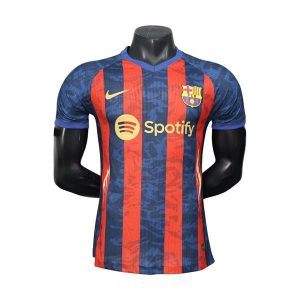 barcelona drakt spesialutgave spillerversjon rod bla stripete 2025-2026
