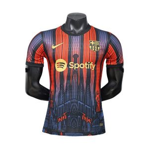 barcelona drakt spesialutgave spillerversjon rod bla svart 2026-2027