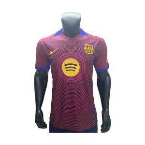 barcelona drakt spesialutgave spillerversjon rod svart 2025-2026