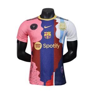 barcelona drakt spesialutgave spillerversjon bla rosa messi 2025-2026