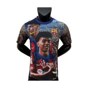 barcelona drakt spesialutgave spillerversjon bla rod lamine yamal 2025-2026