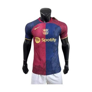 barcelona drakt spesialutgave spillerversjon bla rod gull 2025-2026