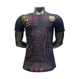 barcelona drakt spesialutgave spillerversjon svart rosa 2025-2026