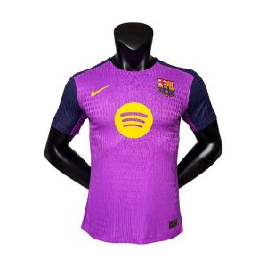 barcelona drakt trenings spillerversjon mork lilla 2025-2026