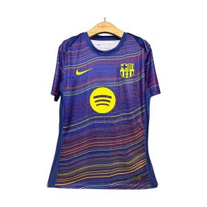 barcelona drakt trenings spillerversjon bla rod stripete 2025-2026