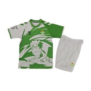 real betis barn spesialutgave drakt sett gronn hvit Naruto 2025-2026