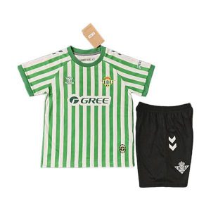 real betis barn spesialutgave drakt sett gronn hvit stripete 2025-2026