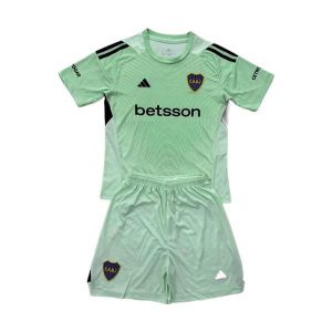 boca juniors barn keeper drakt sett lys gronn 2025-2026