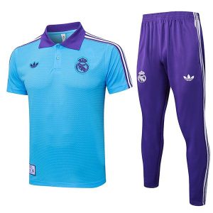 trenings real madrid lys bla lilla 2025-2026 polo sett