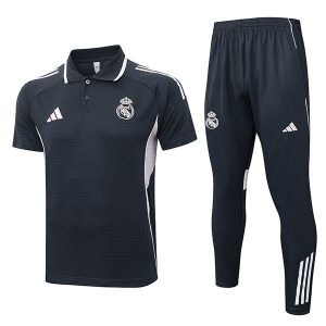trenings real madrid mork gra lys rosa 2025-2026 polo sett
