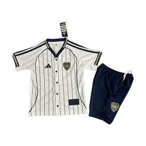 boca juniors barn spesialutgave drakt sett hvit svart baseball 2025-2026