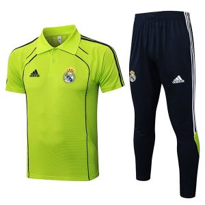 trenings real madrid neon gronn 2025-2026 polo sett