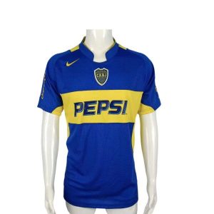 boca juniors retro pepsi drakt hjemme 2004-2005