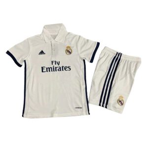 real madrid barn retro fly emirates drakt hjemme 2016-2017