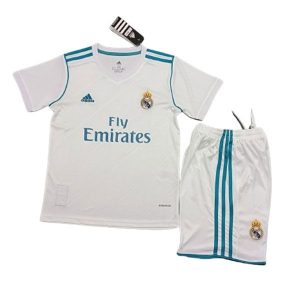 real madrid barn retro fly emirates drakt hjemme 2017-2018