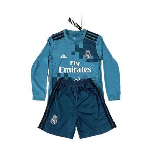 real madrid barn retro drakt sett langermet tredje 2017-2018