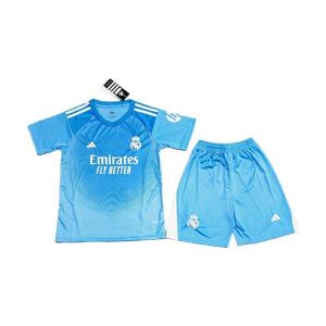 real madrid barn keeper drakt sett bla 2025-2026