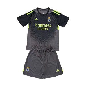 real madrid barn keeper drakt sett svart (2) 2025-2026
