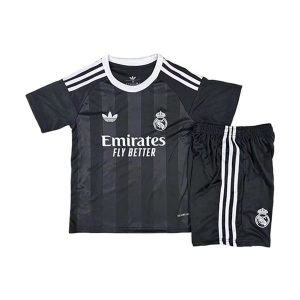 real madrid barn keeper drakt sett svart 2025-2026