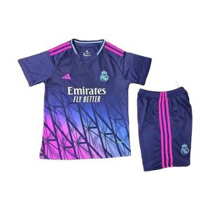 real madrid barn spesialutgave drakt sett mork bla lilla 2025-2026