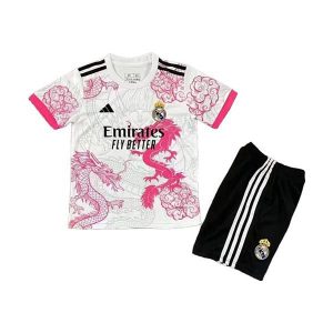 real madrid barn spesialutgave drakt sett rosa dragon 2025-2026