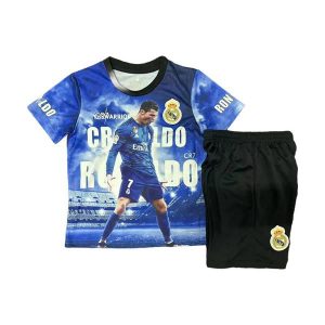 real madrid barn spesialutgave drakt sett bla ronaldo 7 2025-2026
