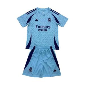 real madrid barn spesialutgave drakt sett bla gra 2025-2026