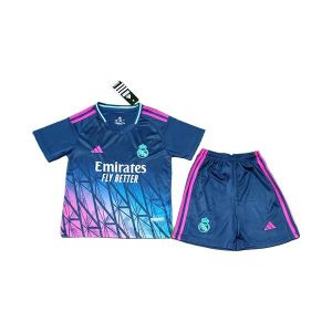 real madrid barn spesialutgave drakt sett bla rosa 2026-2027