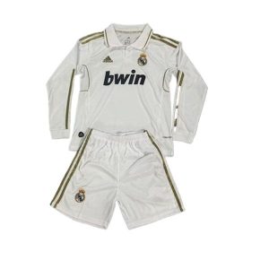 real madrid barn langermet drakt sett retro hjemme 2011-2012