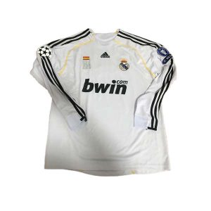 real madrid retro bwin langermet drakt hjemme 2009-2010