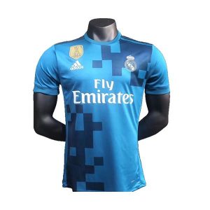 real madrid retro drakt tredje spillerversjon 2017-2018