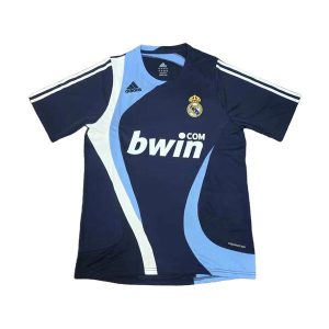 real madrid retro trenings drakt mork bla 2007-2008