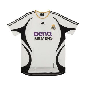 real madrid retro trenings drakt hvit 2006-2007